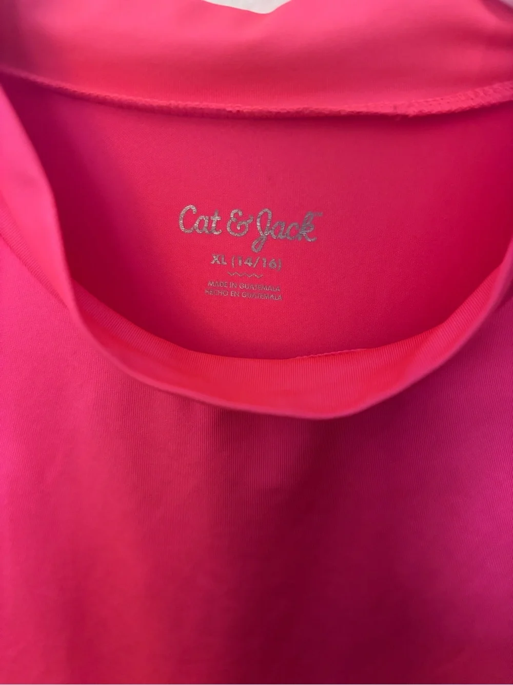 Cat & Jack Hot Pink Swim Shirt/Rashguard